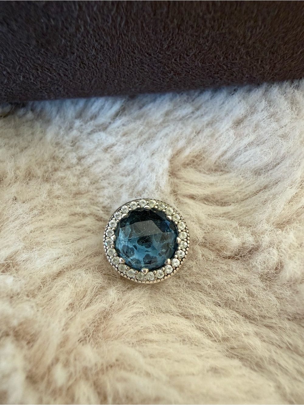 Pandora hearts blue Crystal Charm